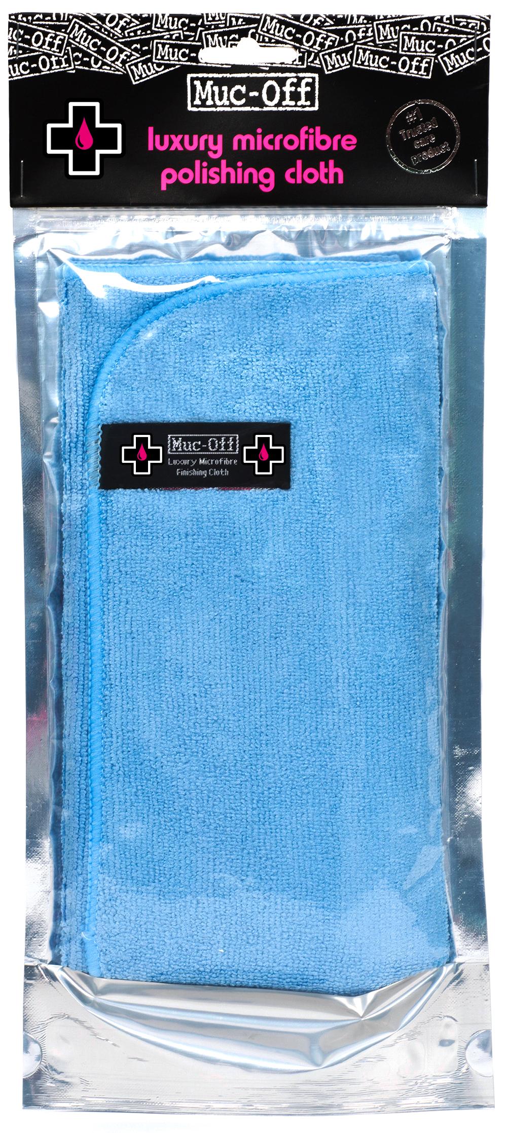 Blue Muc-Off Luxury Microfibre Polishing Cloth
